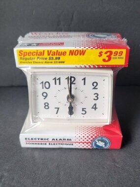 Vintage Westclox Bold II Electric Alarm Clock Model 22189 NEW